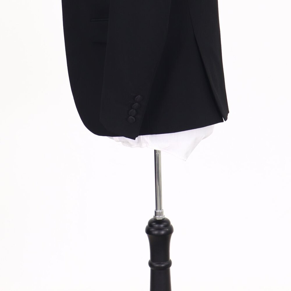 J. Ferrar 36S Black Solid 1-Button Sport Coat Blazer Jacket T125 - Picture 8 of 11